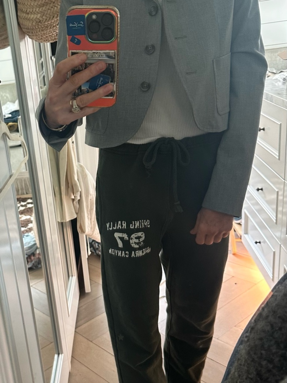 Sunday Best Black Graphic Drawstring Sweatpants